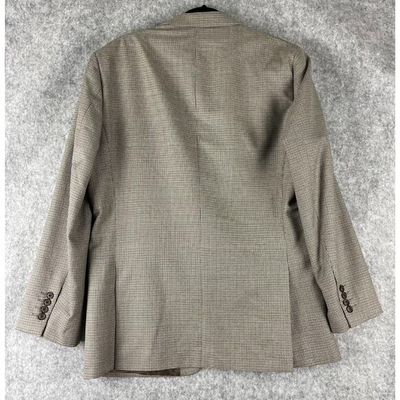 Stafford Year Round Blazer Sport Coat Mens 42R Herringbone Classic Fit Travel - Picture 13 of 16